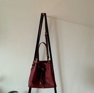 Burgundy Bucket Bag